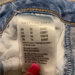 size 10 jeans, short